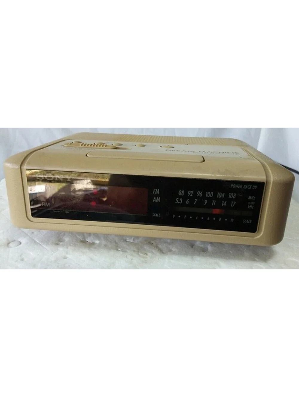 Sony Dream Machine ICF-C240 AM FM Alarm Clock Radio 1989 Vintage AC Tested Work